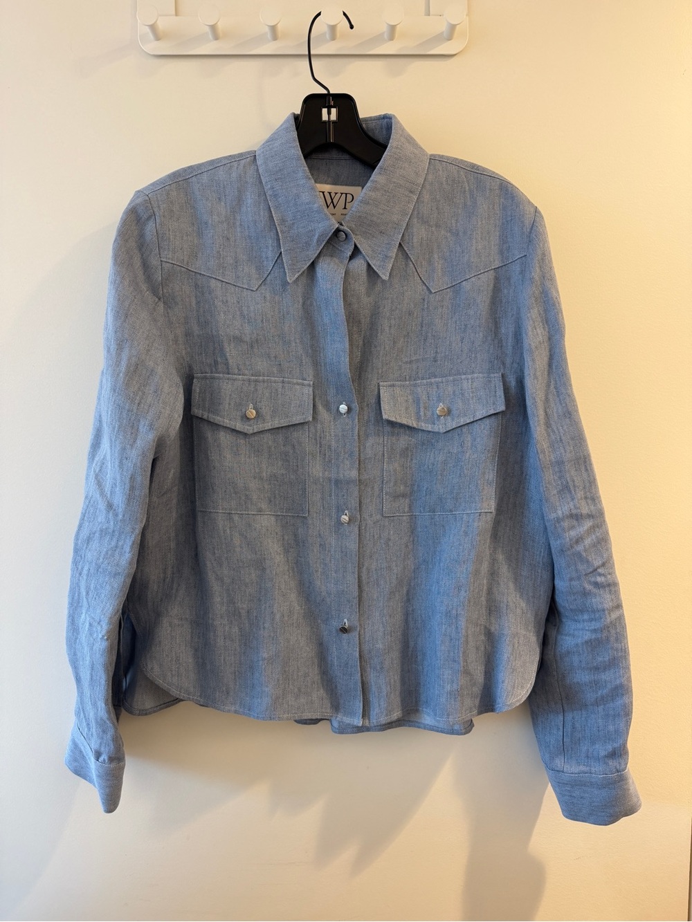TWP Carter Shirt in Hemp Denim